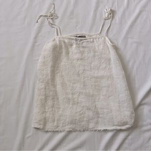 Reformation Linen Tie Strap Cami Top 6